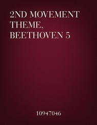 2nd Movement Theme, Beethoven 5 P.O.D. cover Thumbnail